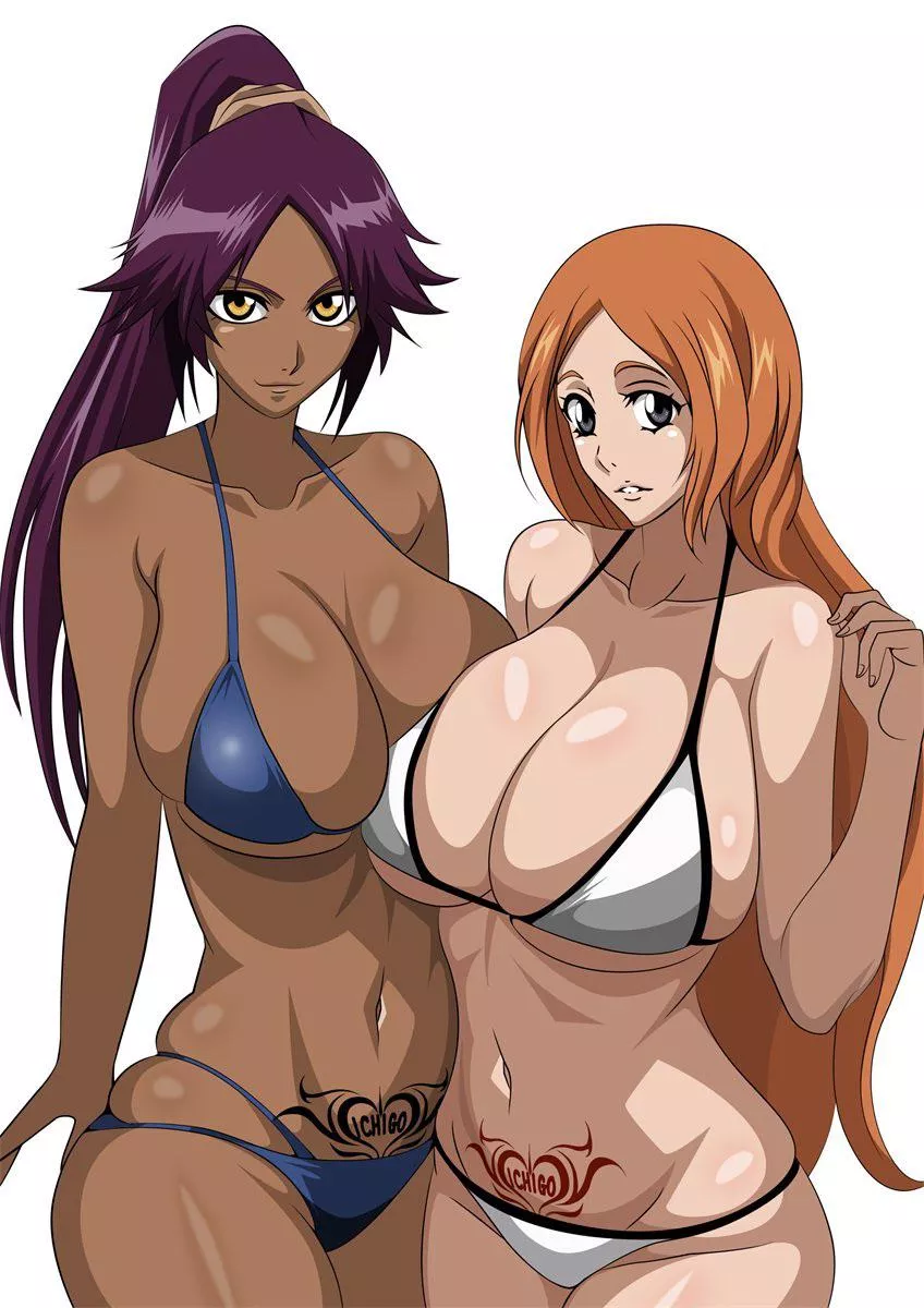 Yoruichi and Orihime posted by Evandagoatking