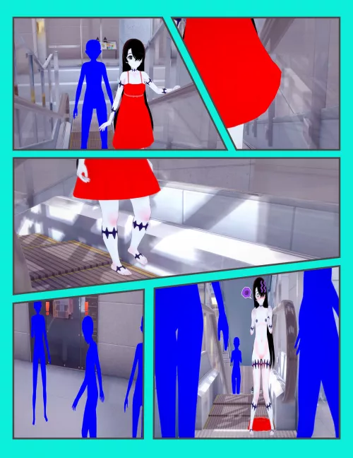 Abigail's Escalator Mishap by XboxKing37