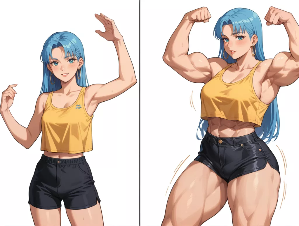 Blue hair flex posted by Ok_Theme2796