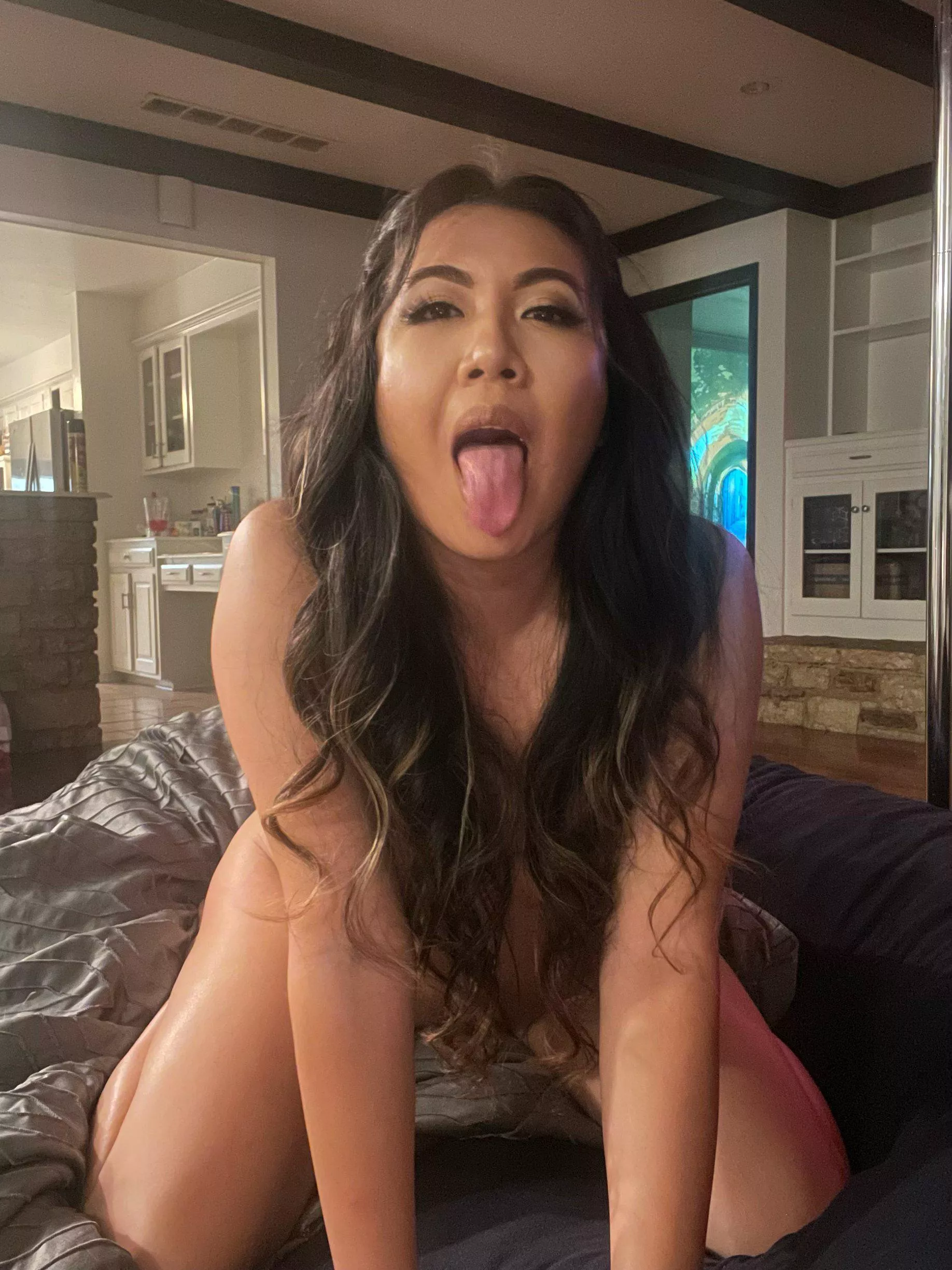 Can you fill this tongue with your cum from your big white cock?  posted by BarbieeBee
