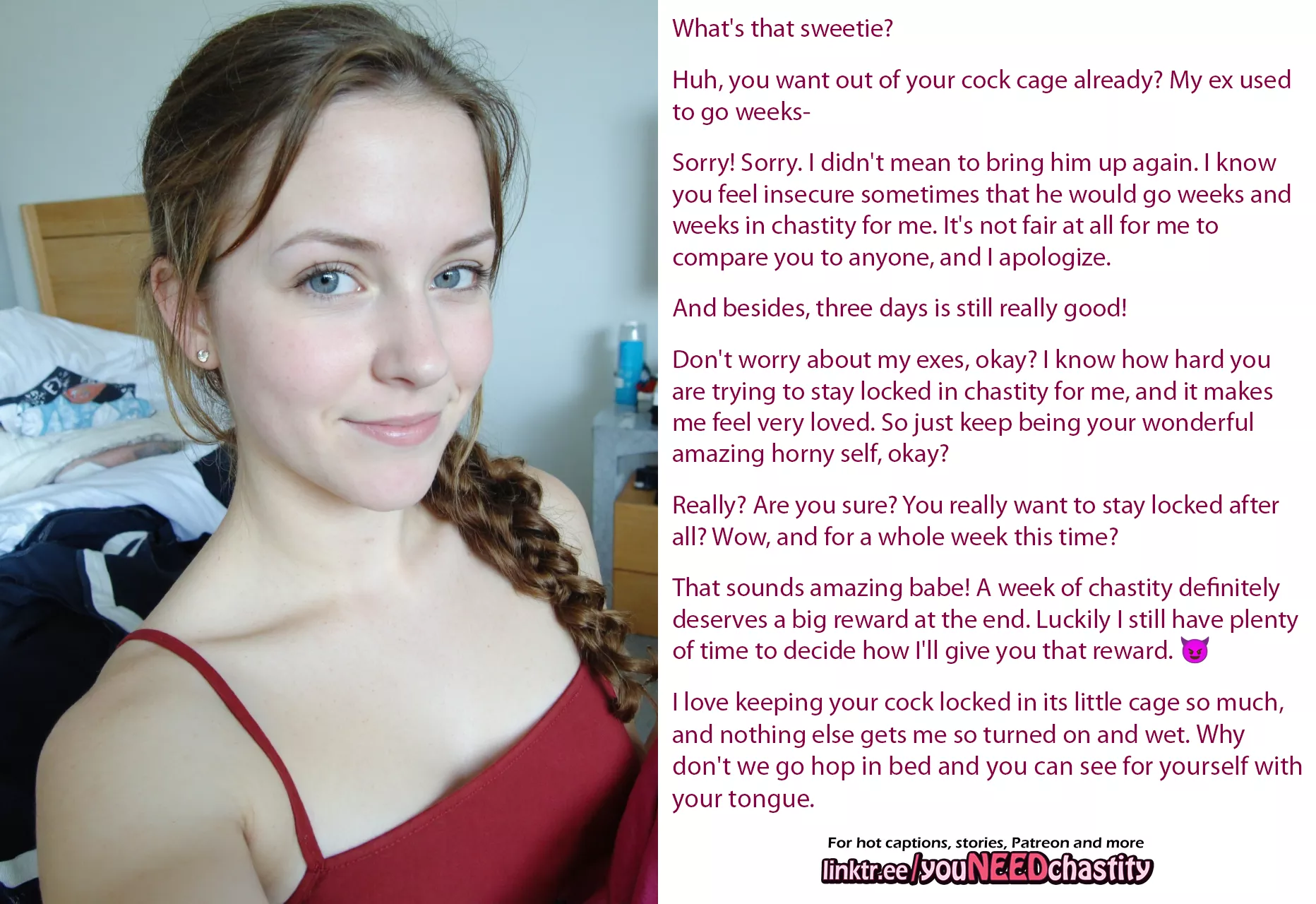 Don't compare yourself  posted by chastity_throwaway1