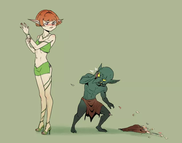 Elf and Gob by D3rp1x0n