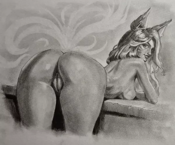 Fox girl, by me by El_Eli