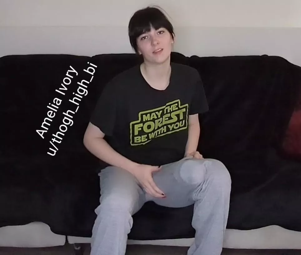 How big would you guess this beast in my sweatpants is? posted by thogh_high_bi