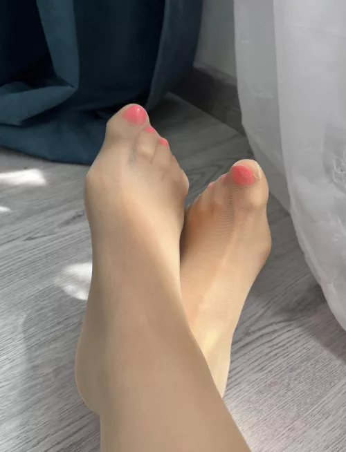 How could you resist a girl in sheer tights? by KittieeSweet