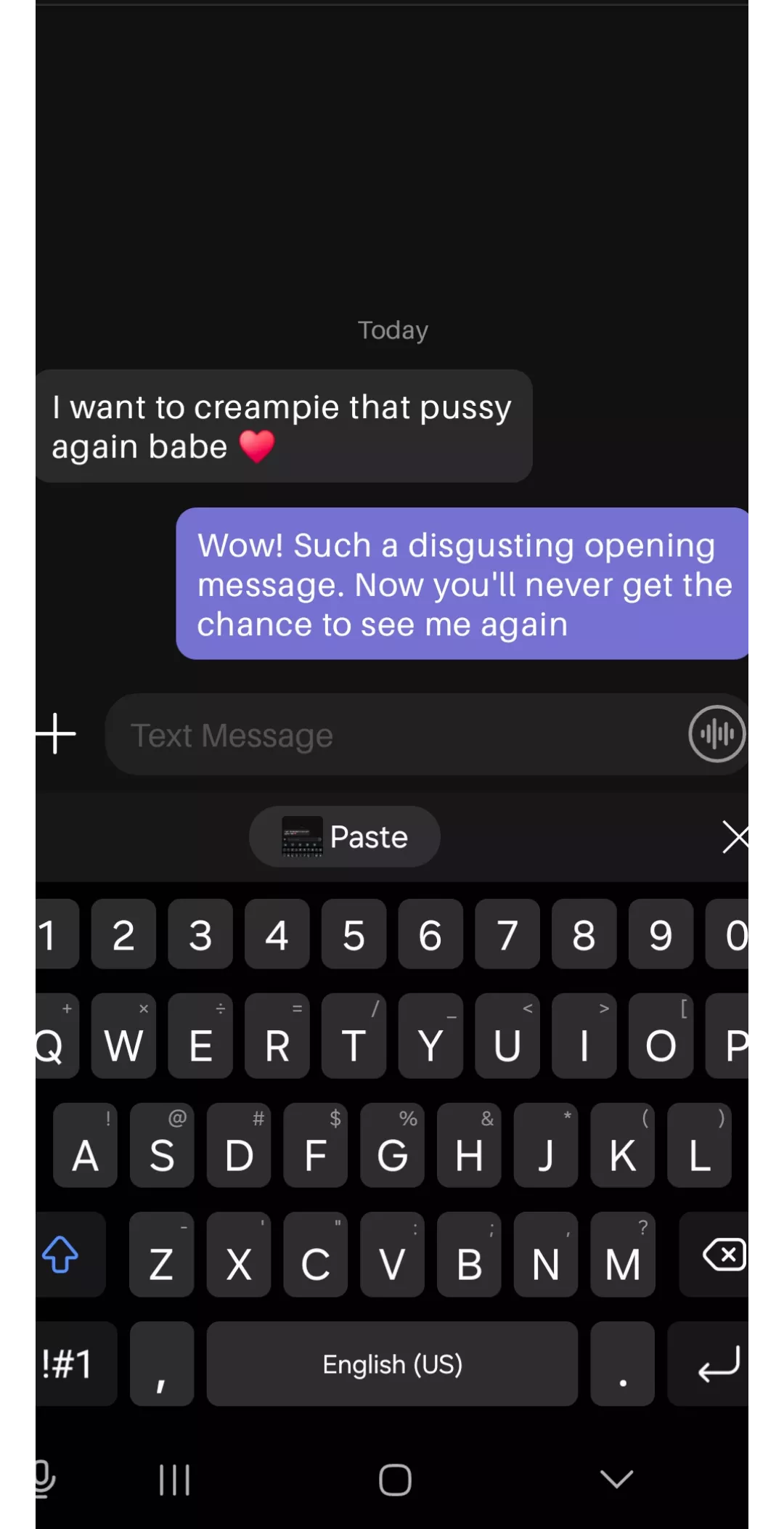 I don't care who you are- if you send me incriminating messages you are gone :) posted by Lucyluciidxo