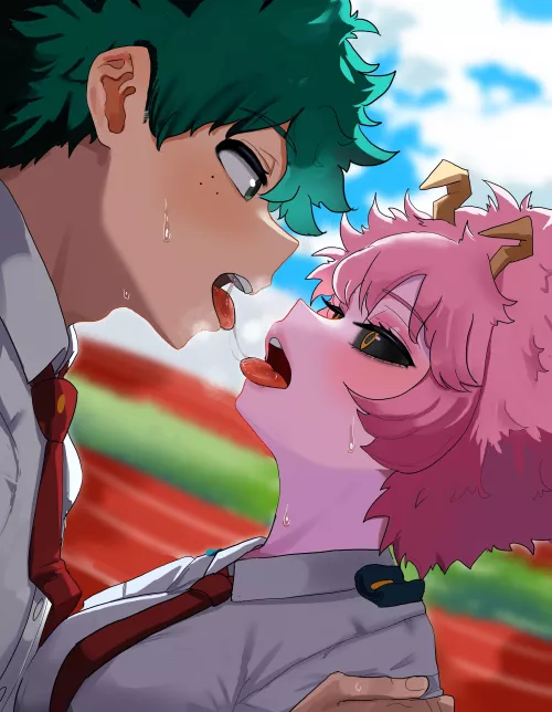 Izuku and Mina (@zdoor623) by CommunitPootisBirb