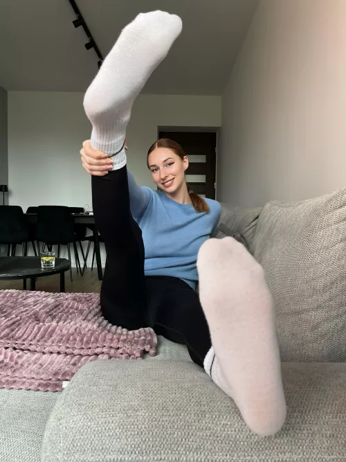 Just about to strip down... but these socks stay on ... [F] by irifoxy