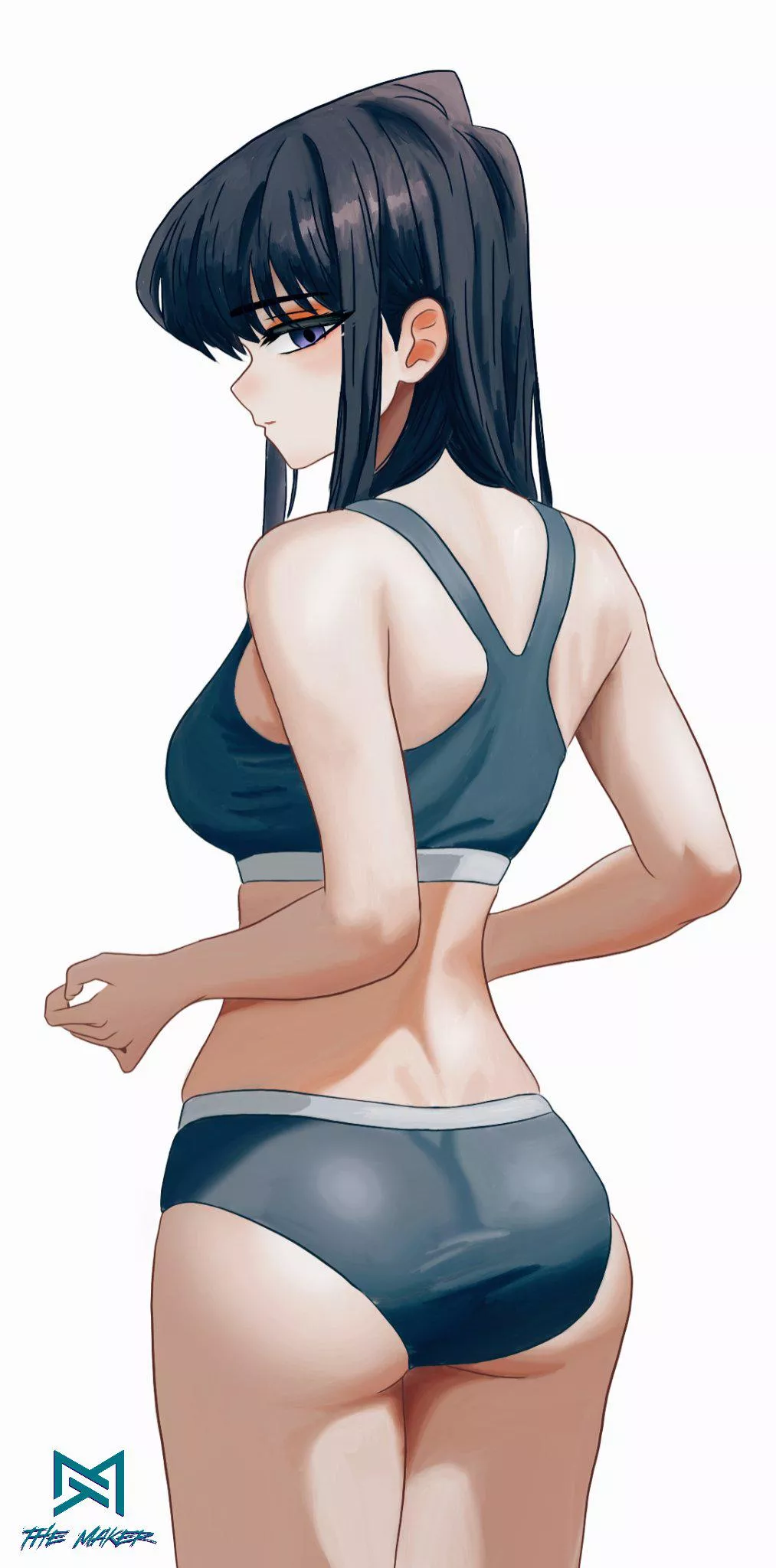 Komi-San Wearing Her Sports Bra And Panties [Komi Can't Communicate] posted by Csxc