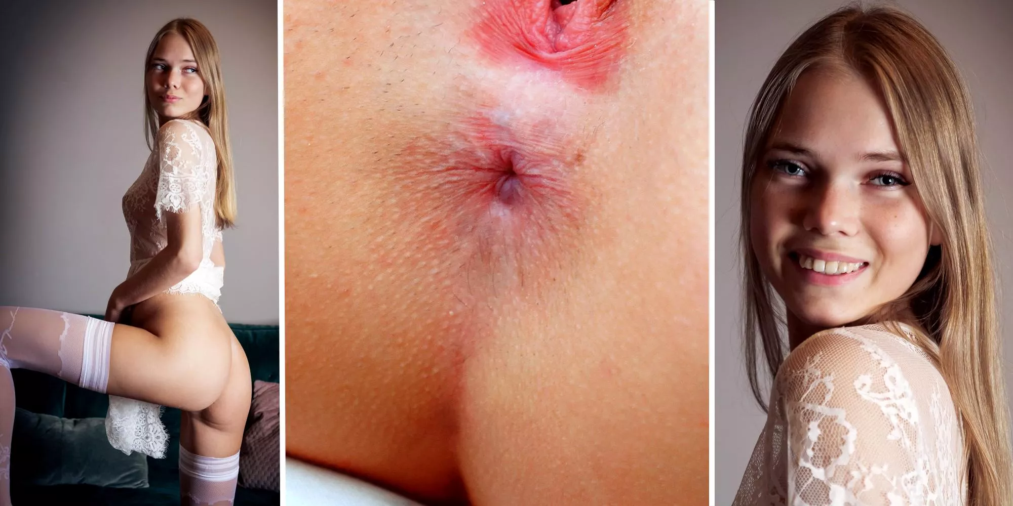 Luise - lace and white stockings, the delicious combination posted by PaulLegendar