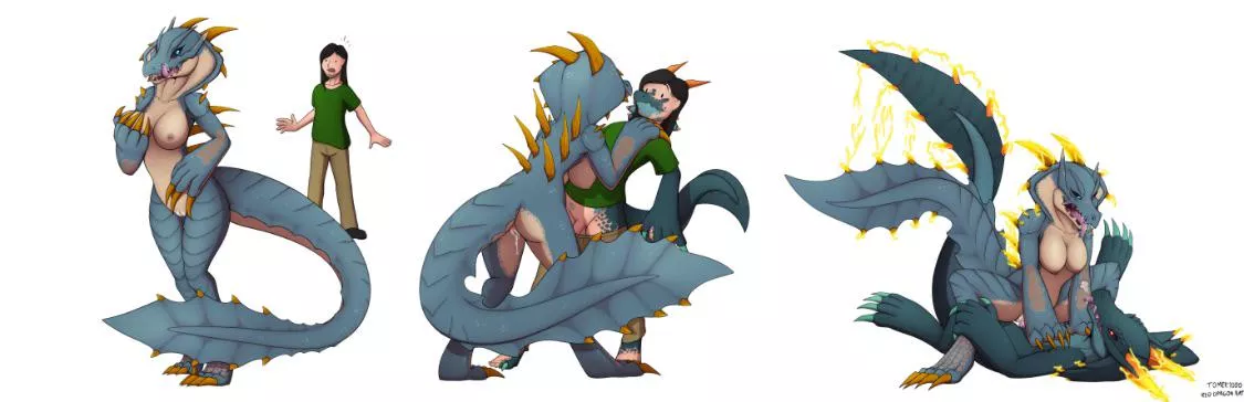 “Lusty Lagiacrus” Monster Hunter Anthro Lagiacrus TF By Tomek1000 posted by The_TransforMaster37