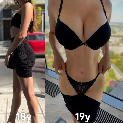 Me 18 vs Me 19 - I’m on my way to perfect..  by RC2003XXX