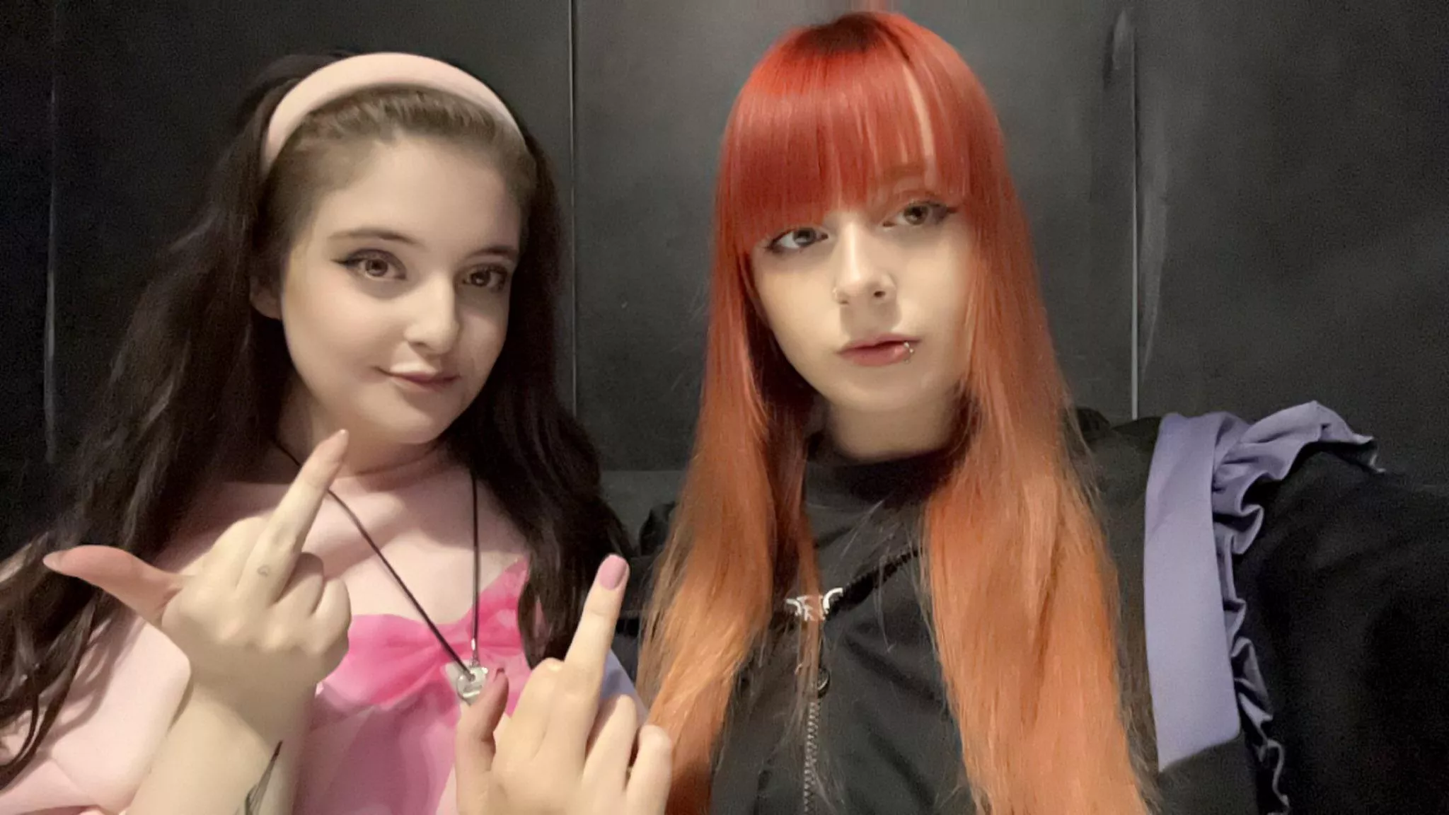 Me and Princess Sabrina on Friday night just after we’d bust some beta balls 😈 posted by Princess_Diss