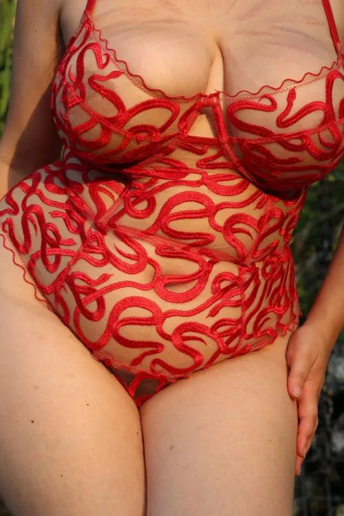 My favorite one-piece, covered in red snakes! by Nohyahahahaha