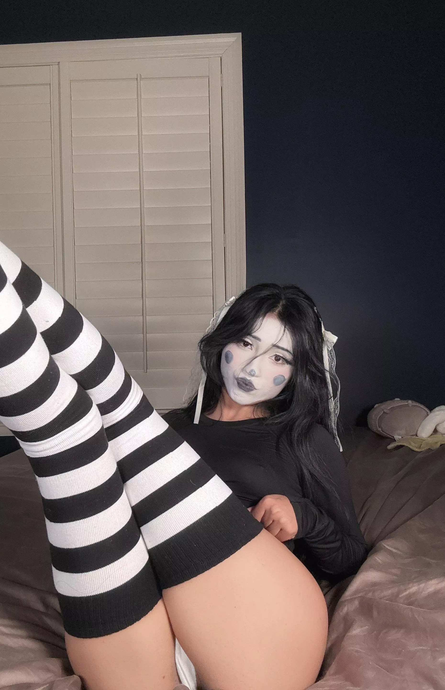 My Halloween costume stockings hehe posted by -littlelia