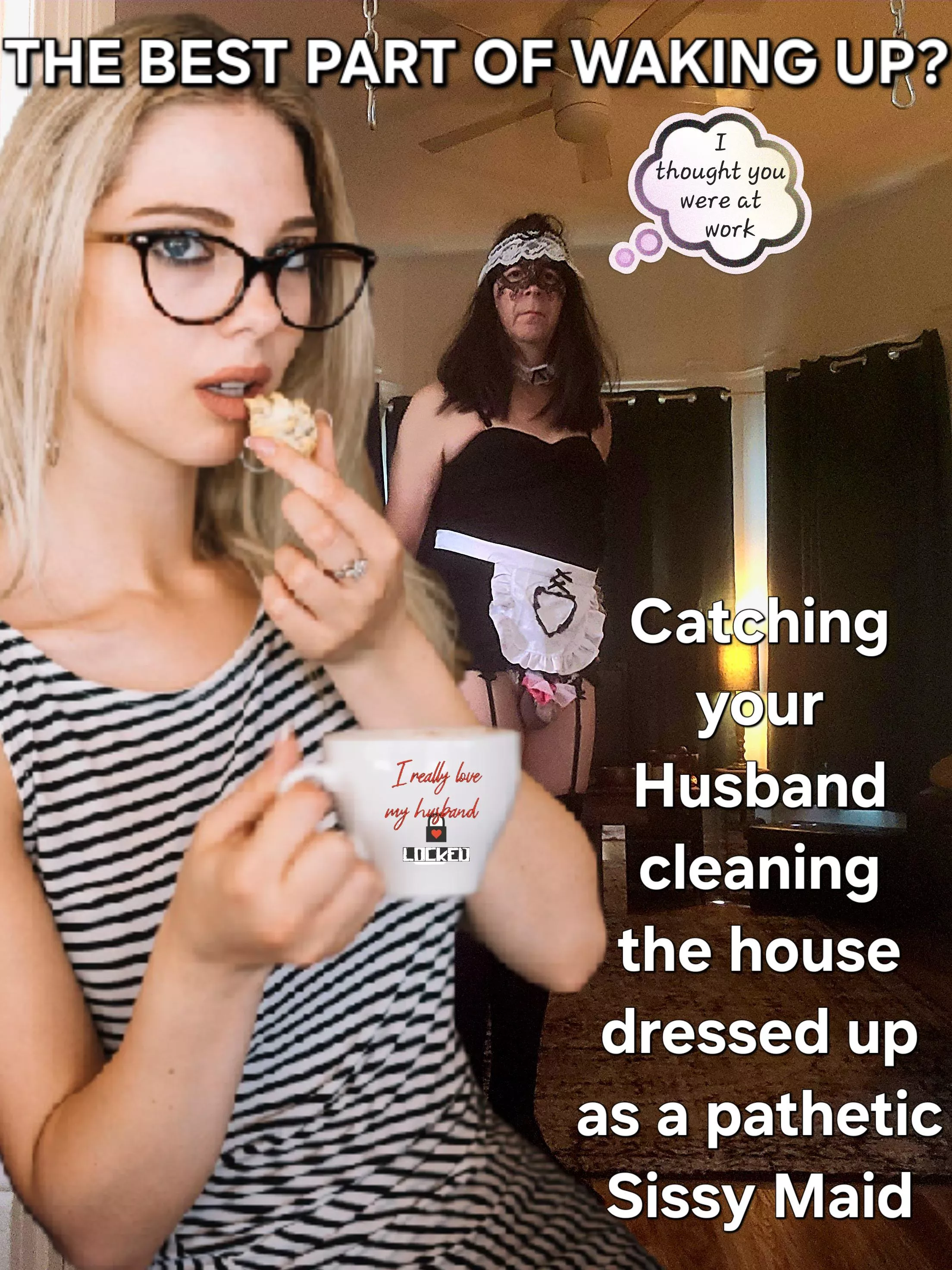 OOPS! She caught me 😳🥺 posted by Sissywench