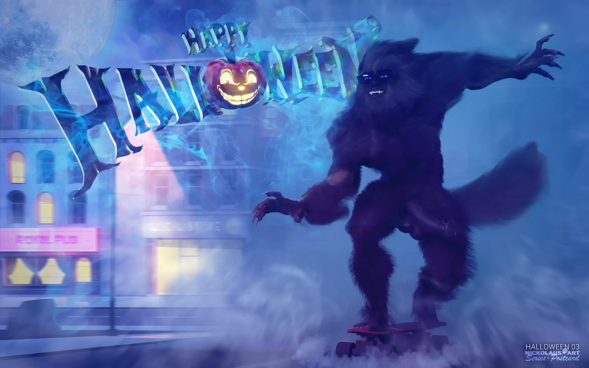 Series-Postcard - Halloween 03 (uncensored) posted by Nickolaus_Art