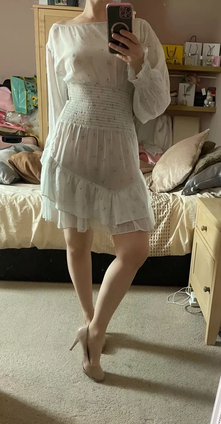 Sheer sundress and heels- looking all ladylike  posted by pandora0405