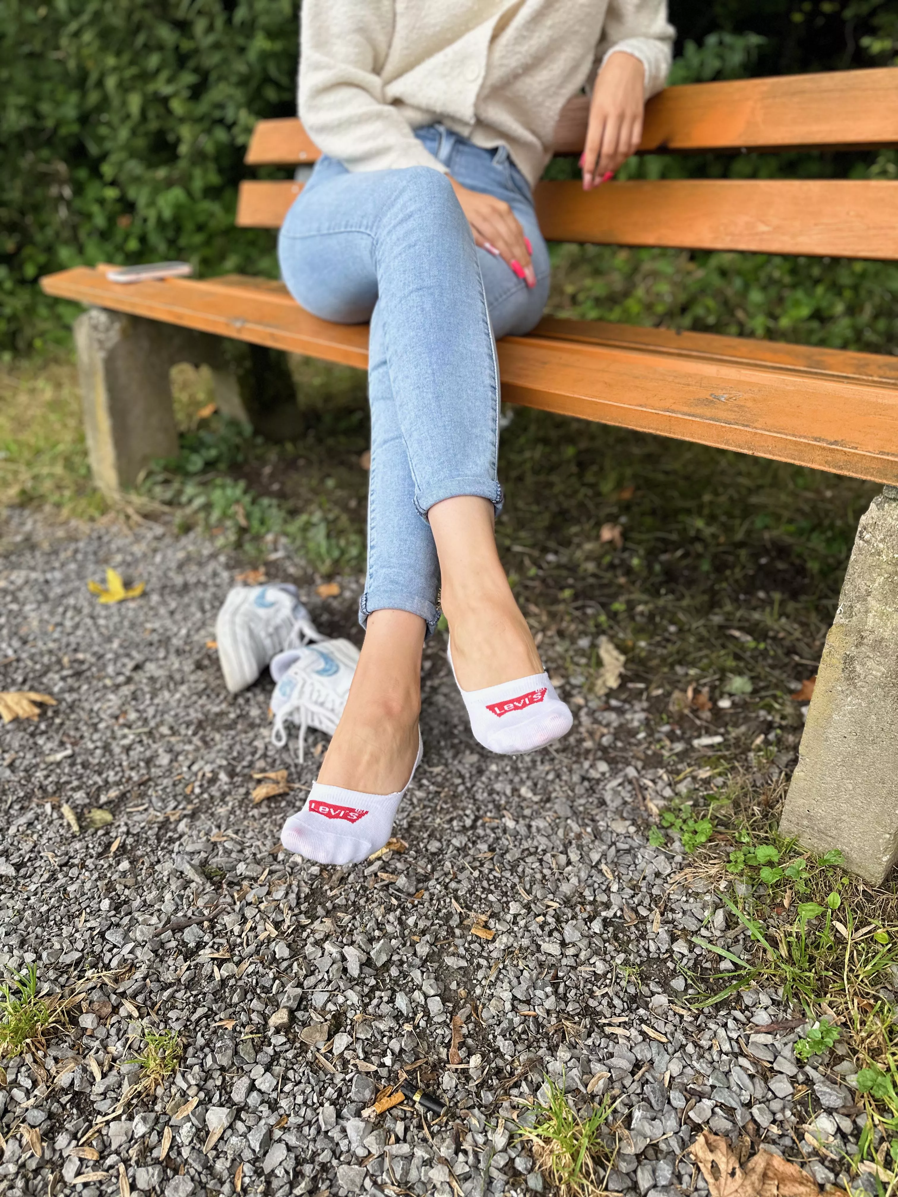 Showing my socks after a hike outdoors. Greetings from Germany posted by juliajames_jj