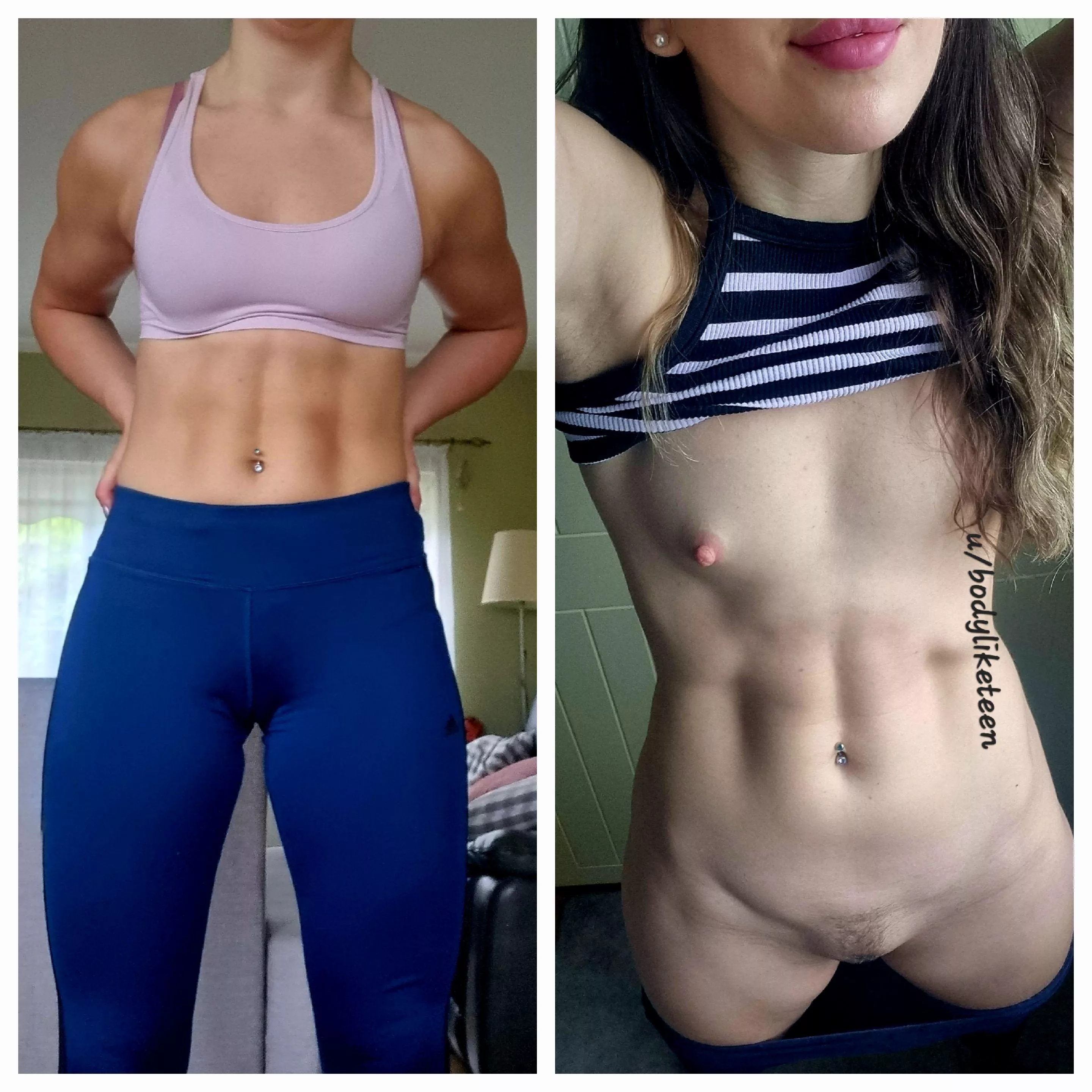 Sporty clothes or naked..  posted by bodyliketeen