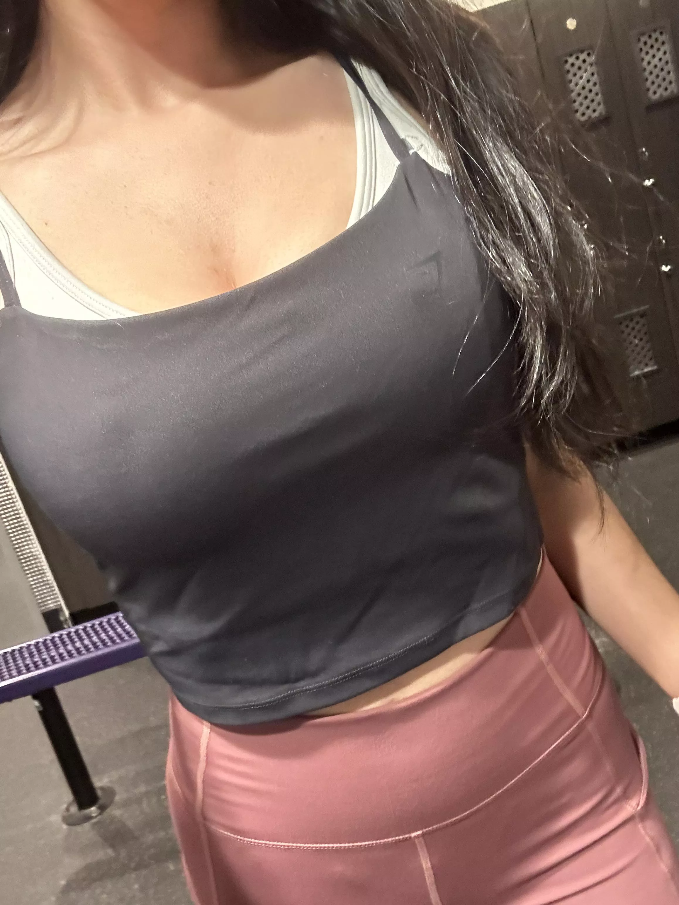 The girls get camera shy after a workout  posted by cataxchic