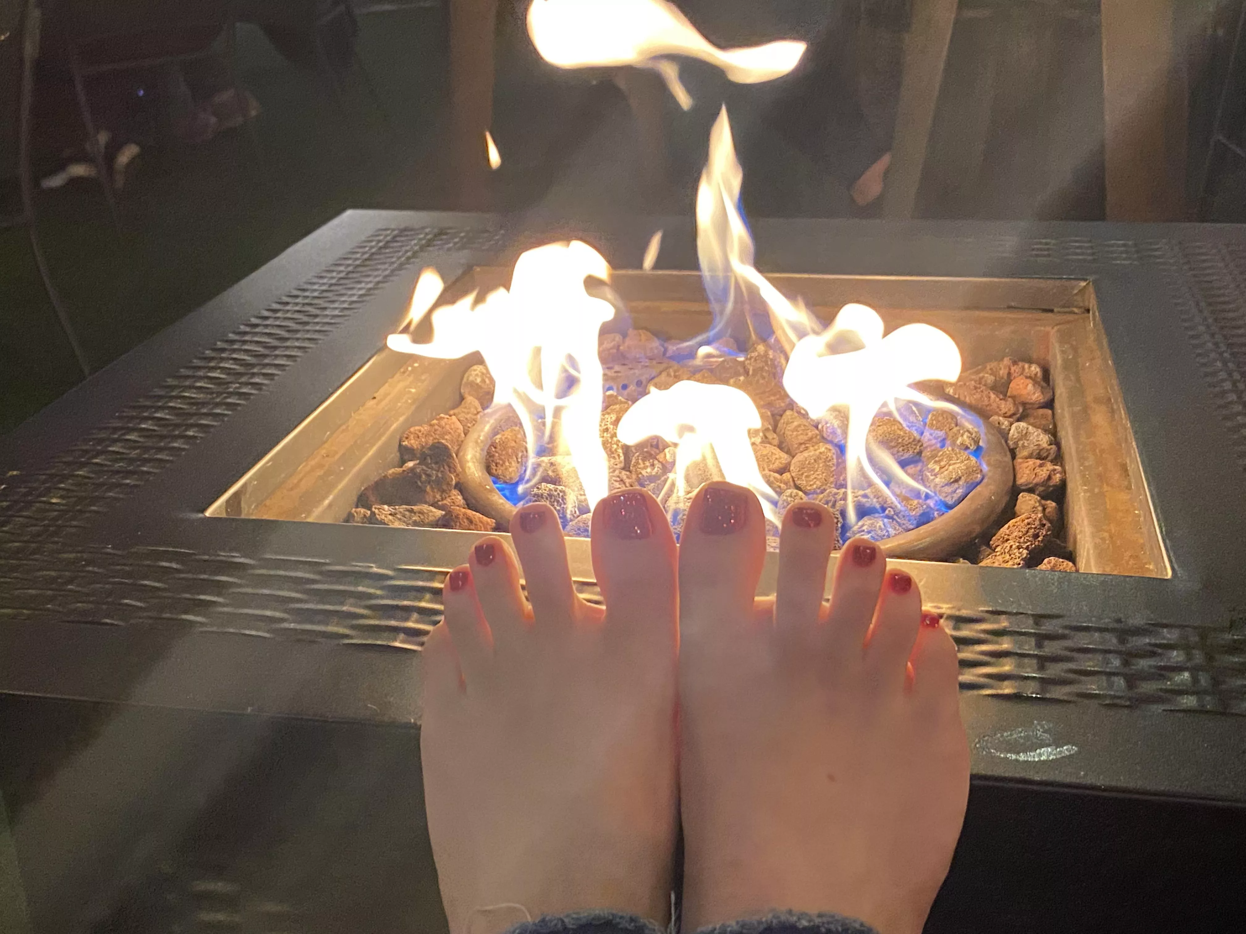 This fire gets to be closer to my feet than you ever will posted by radbitchliv