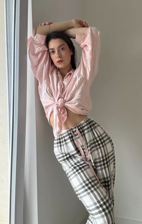 trying on some clothes for my upcoming interview by goldennluminous