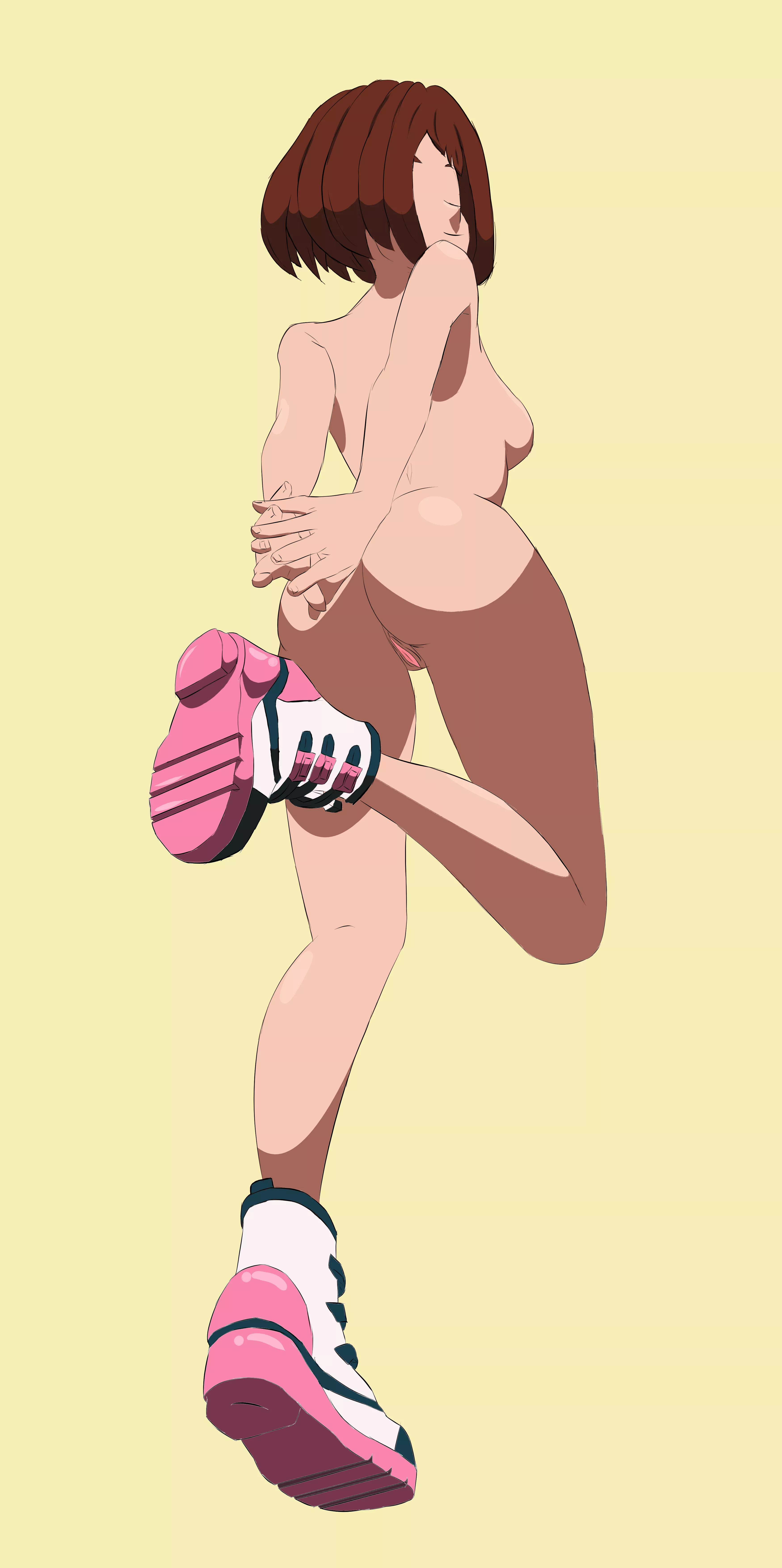 Uraraka's back posted by Calm_Leadership6283