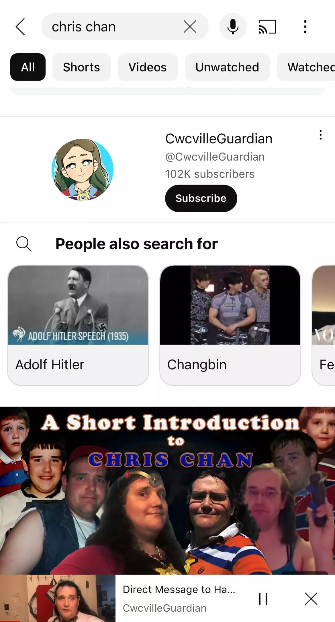 Yo, why are you guys searching for Hitler when watching Chris? posted by TheOnlyRogerMaxson