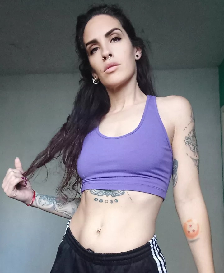 You're dying to touch my navel  posted by MissDragonax