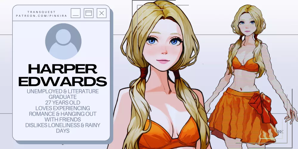 A character reveal for our transformation game with various transformations! What transformations do you want to see?| TransQuest Devlog 3
 by pinkira-