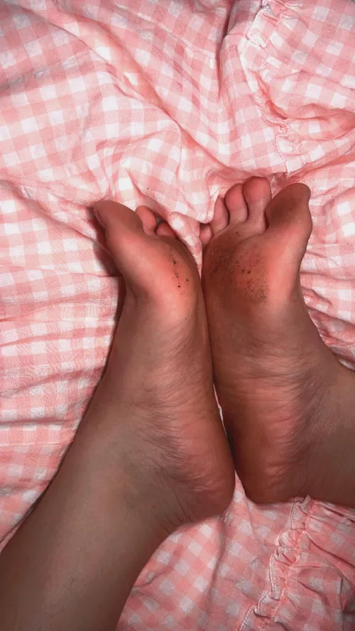 Dirty picnic feet 🧺🩵👣 by Cotton-and-lace