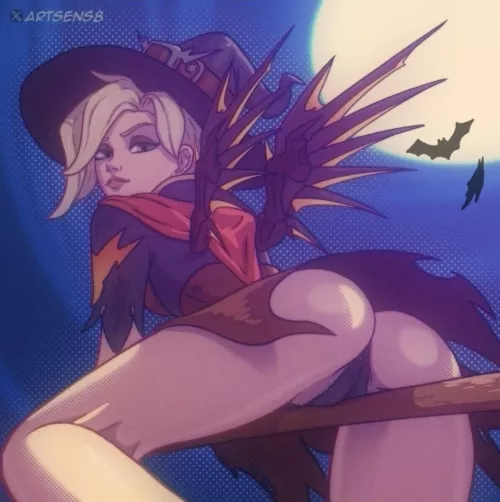 Mercy's riding that broom by Puzzleheaded-Run7613