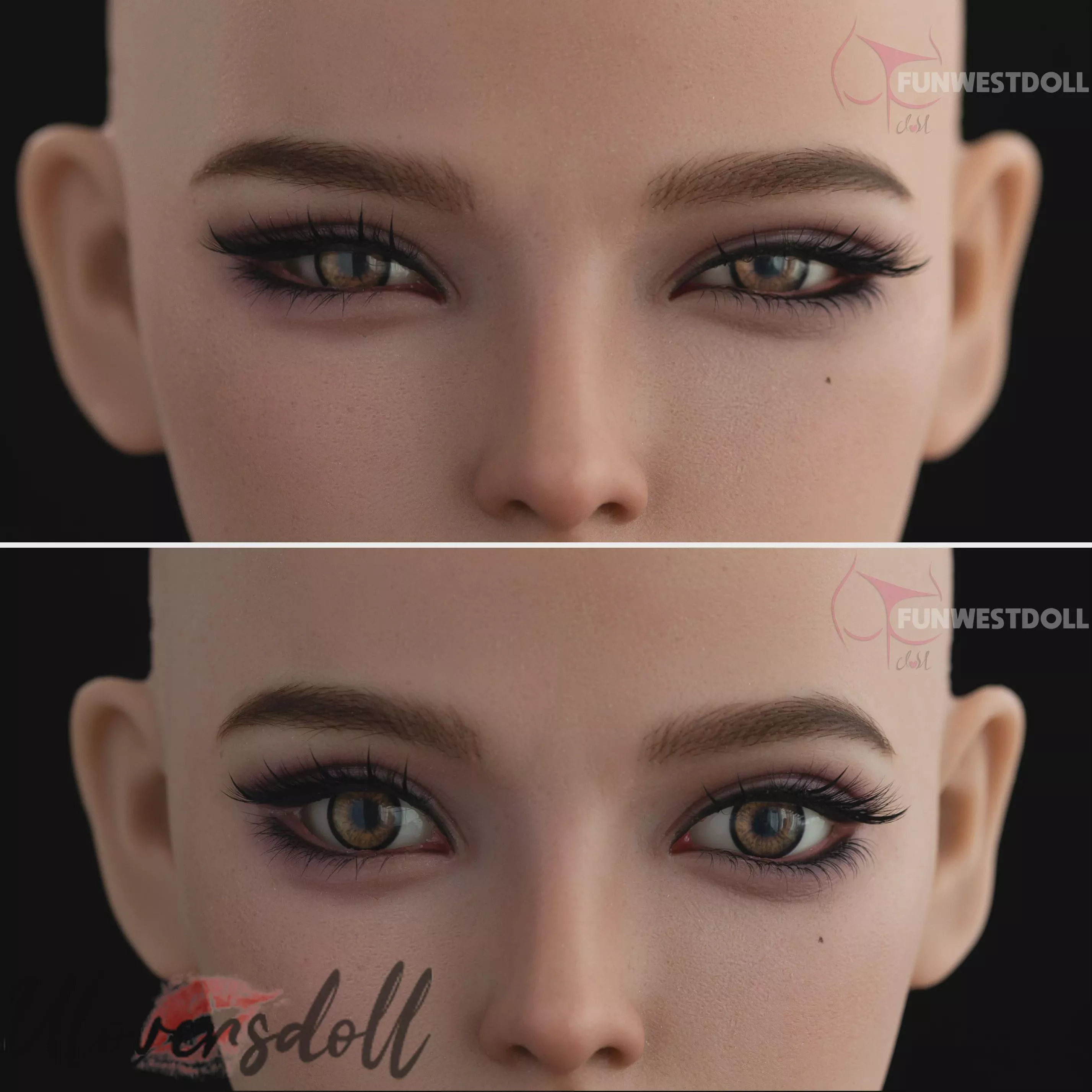 Movable eyelids from Funwestdoll 😉 I will be sad if anyone hasn't seen it posted by uloversdoll2019