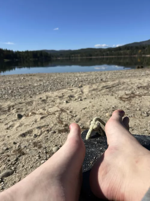 My feet and a view! by QueenBaguette