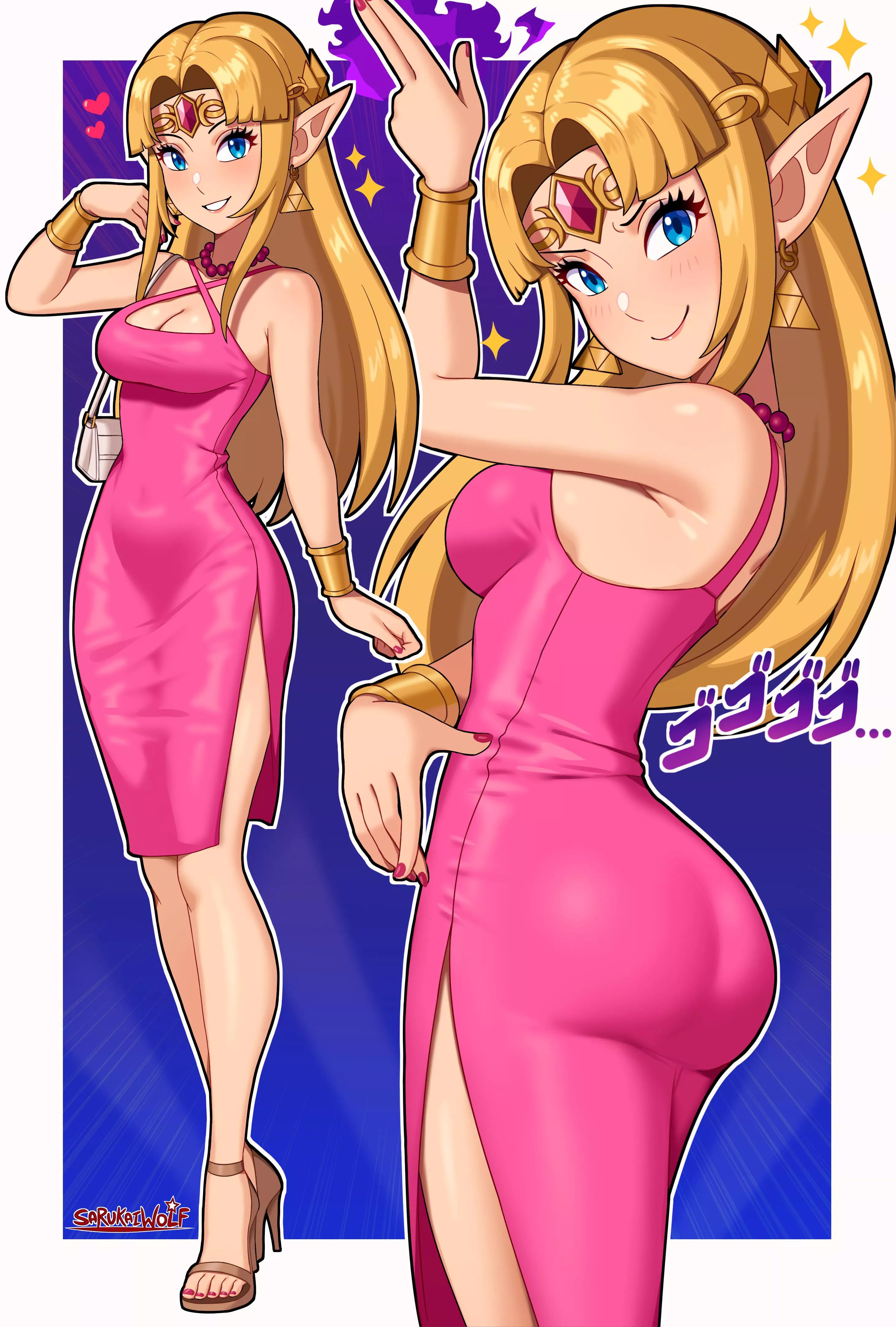 Pink Dress Zelda (sarukaiwolf) [The Legend of Zelda]  posted by Seaquences