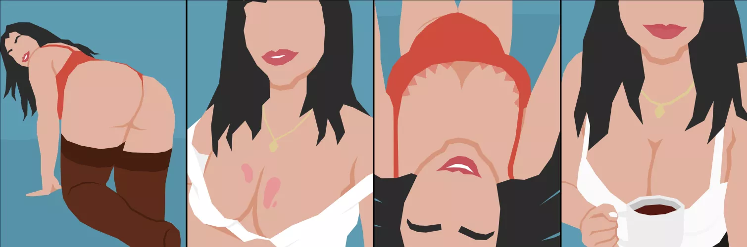 Some artwork from my game “Office Temptation” by hhrichards