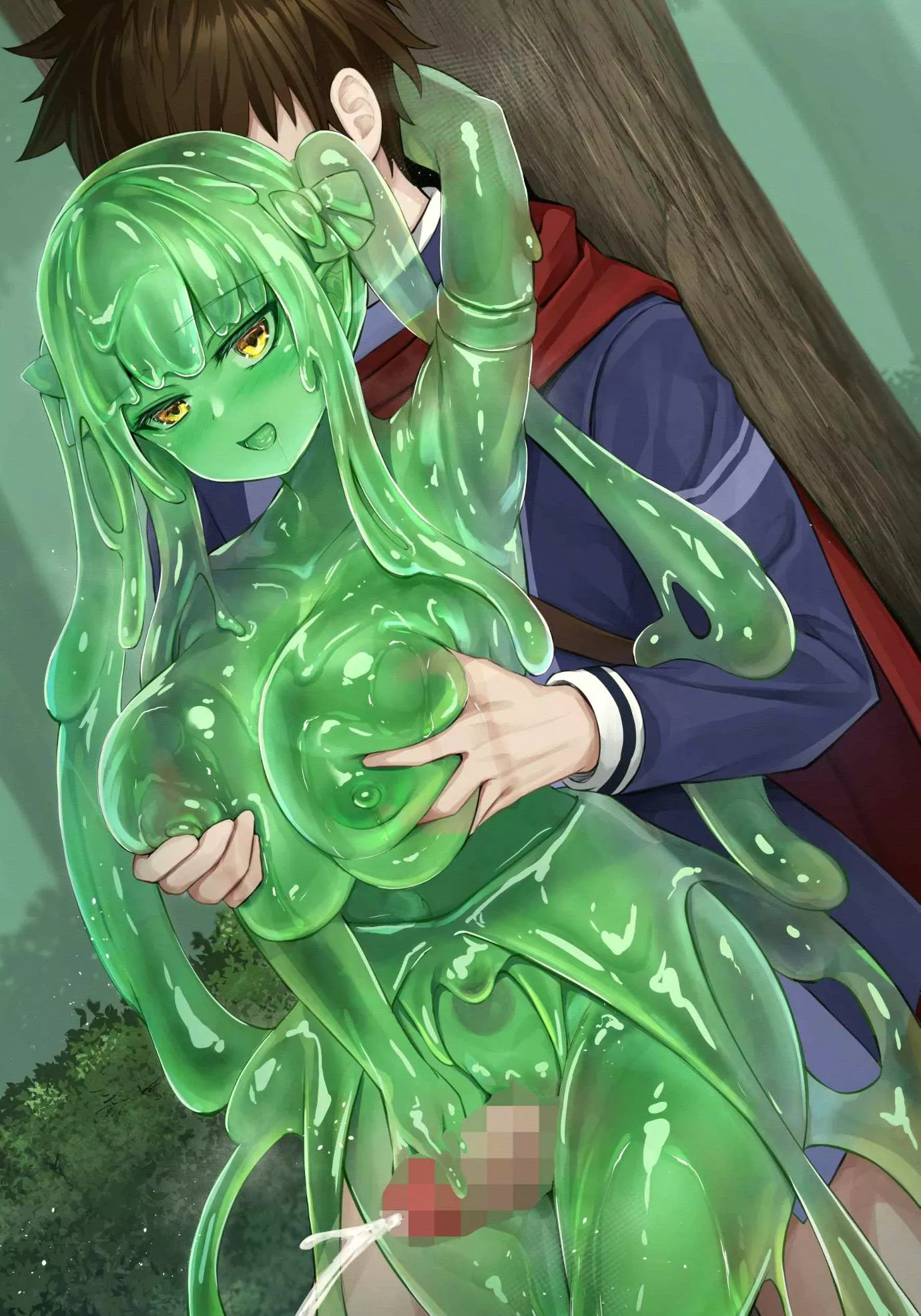 Squeezing her tits and cumming posted by Nashbyaakoda