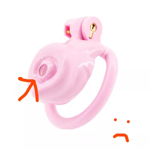 Tip going through pee hole by infernum-is-here