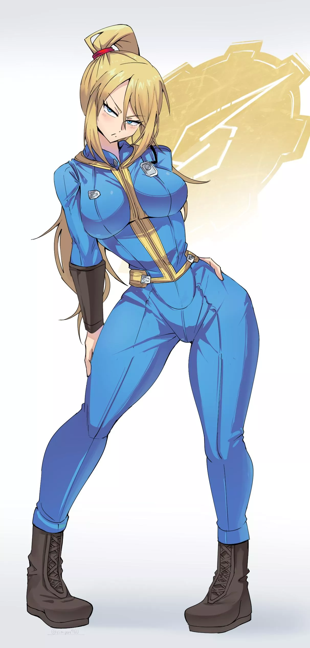 Vault Suit Samus (Shimure) [Metroid / Fallout] posted by Seaquences
