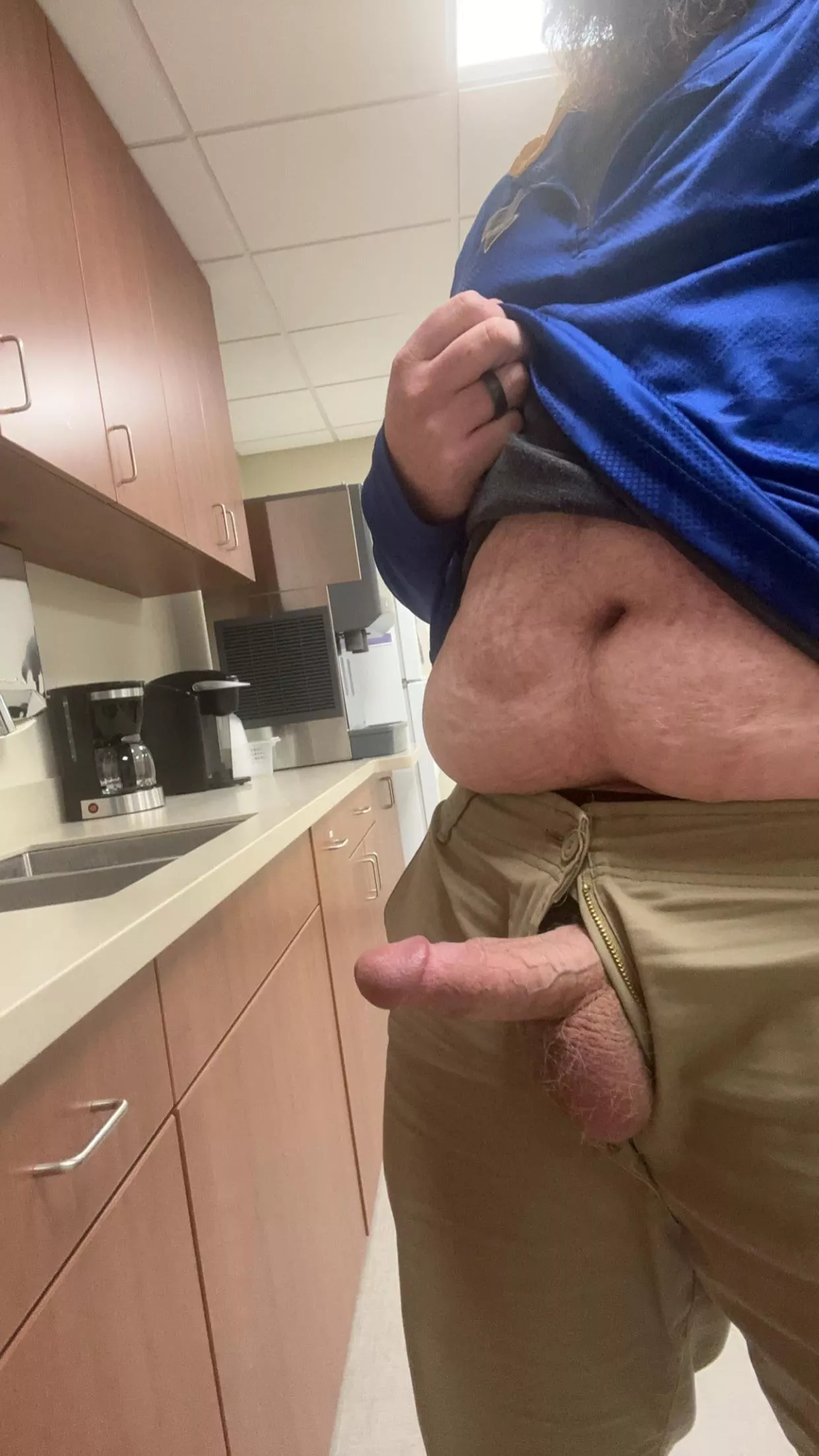 What good is a break room if you can’t take a break the way you want 😘 posted by chubbybidude5