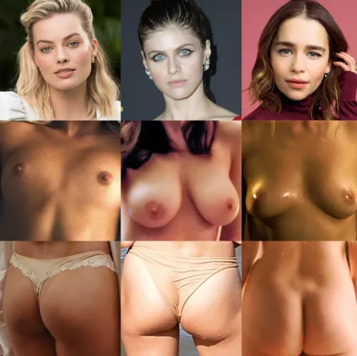 Who is your favourite among these: Margot Robbie, Alexandra Daddario OR Emilia Clarke ? by EzzyyPeezy