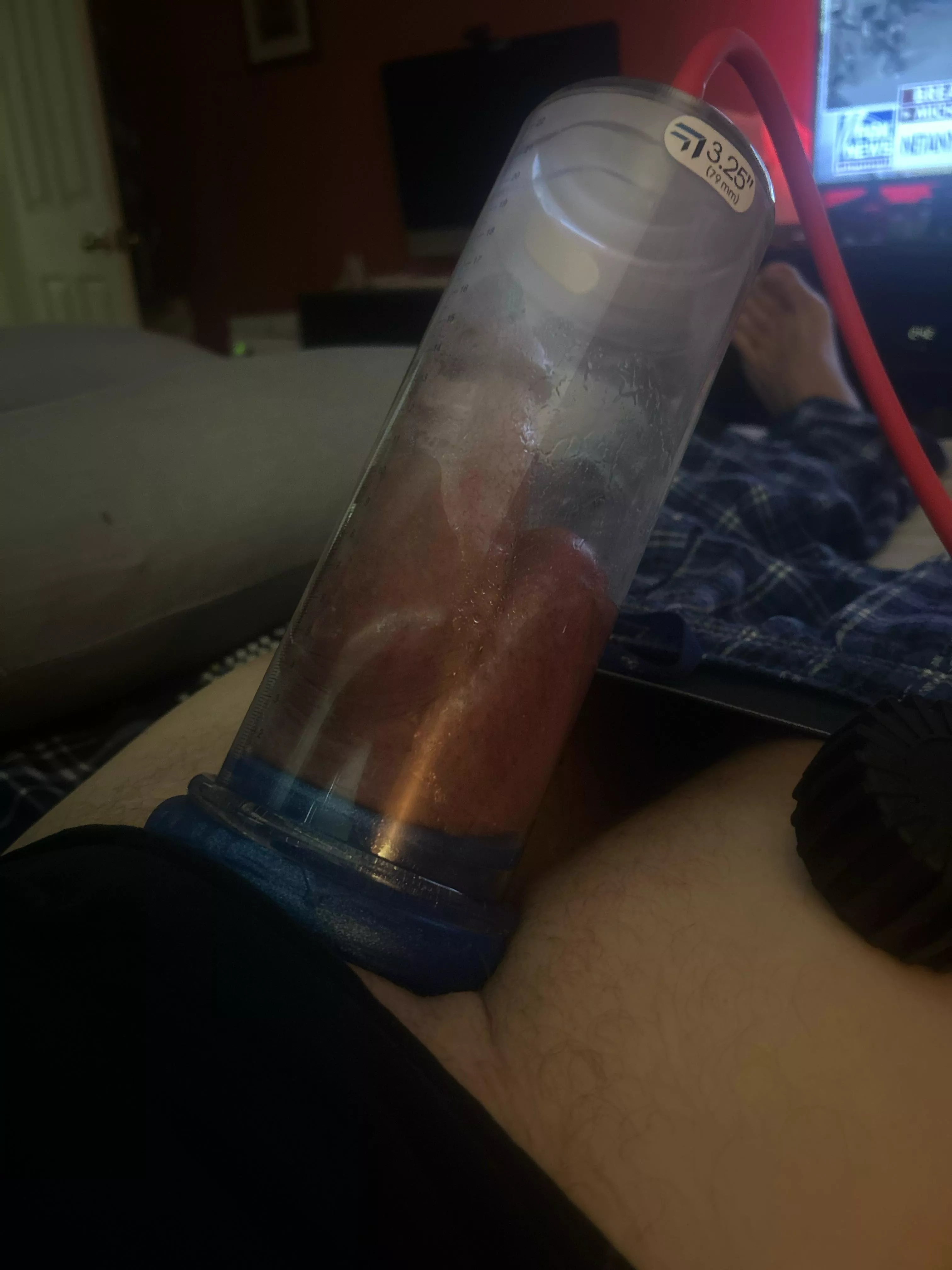 3.25” cock and balls posted by BiJerzeyMale