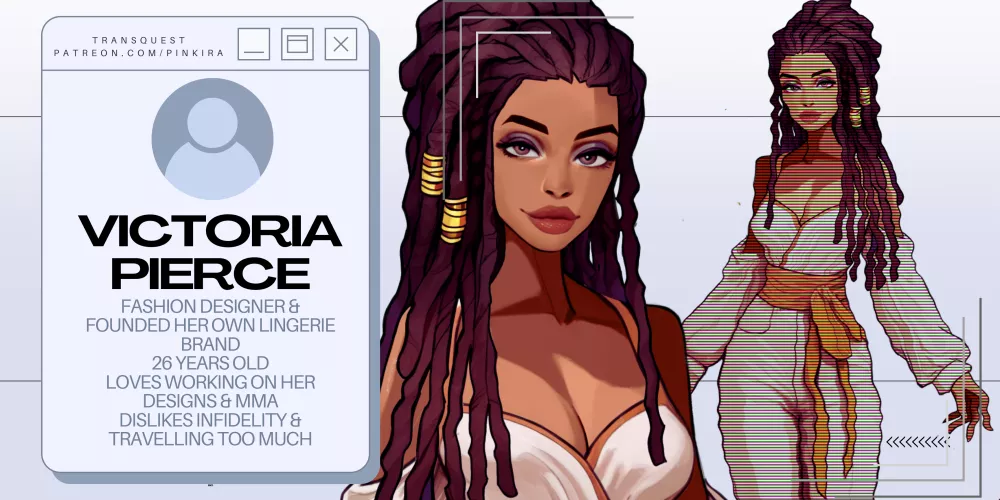 A new character reveal for our game! Which characters do you want to see next?| TransQuest Devlog 3
 by pinkira-