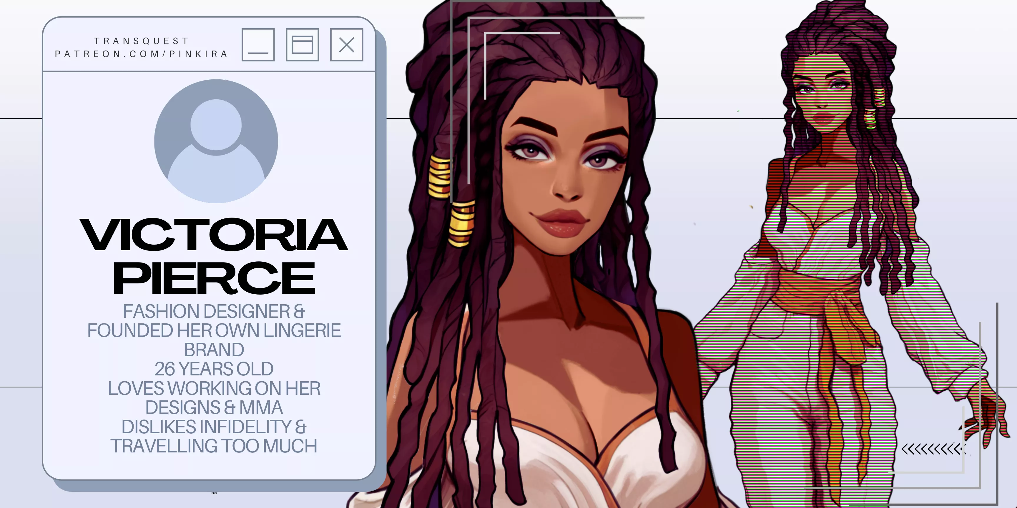 A new character reveal for our game! Which characters do you want to see next?| TransQuest Devlog 3
 posted by pinkira-