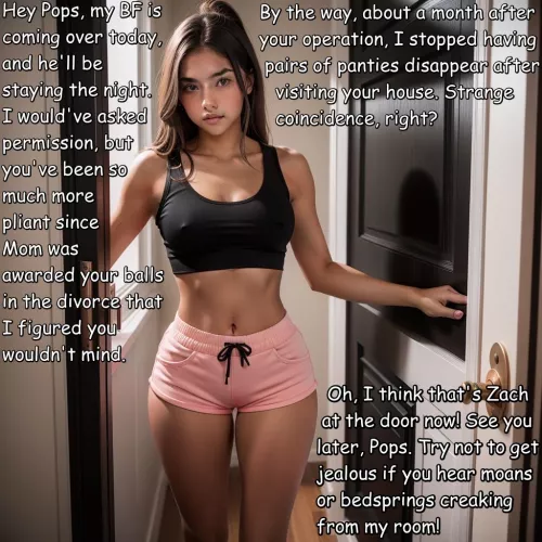 adult daughter teases eunuch by sunbath1ng