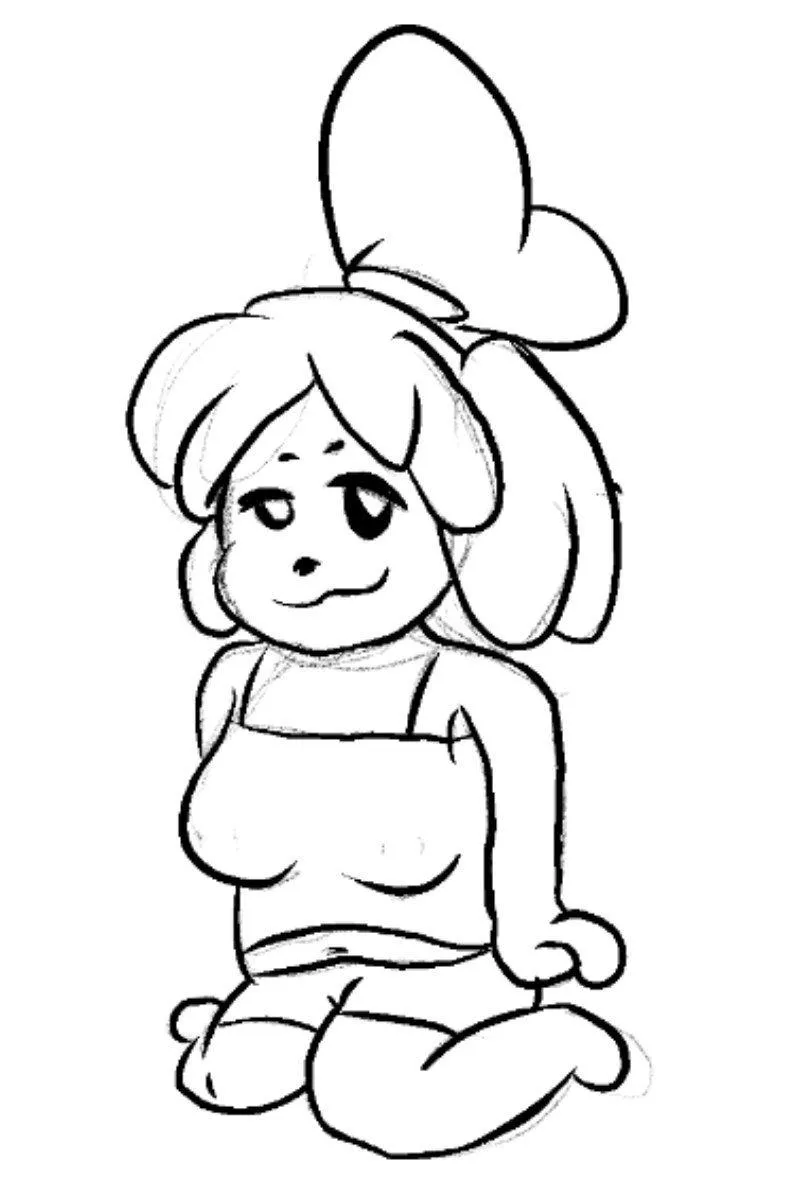 After a ton of procrastination, I've decided to get started with my beloved Isabelle. 💕 posted by DreamyDangoDonut