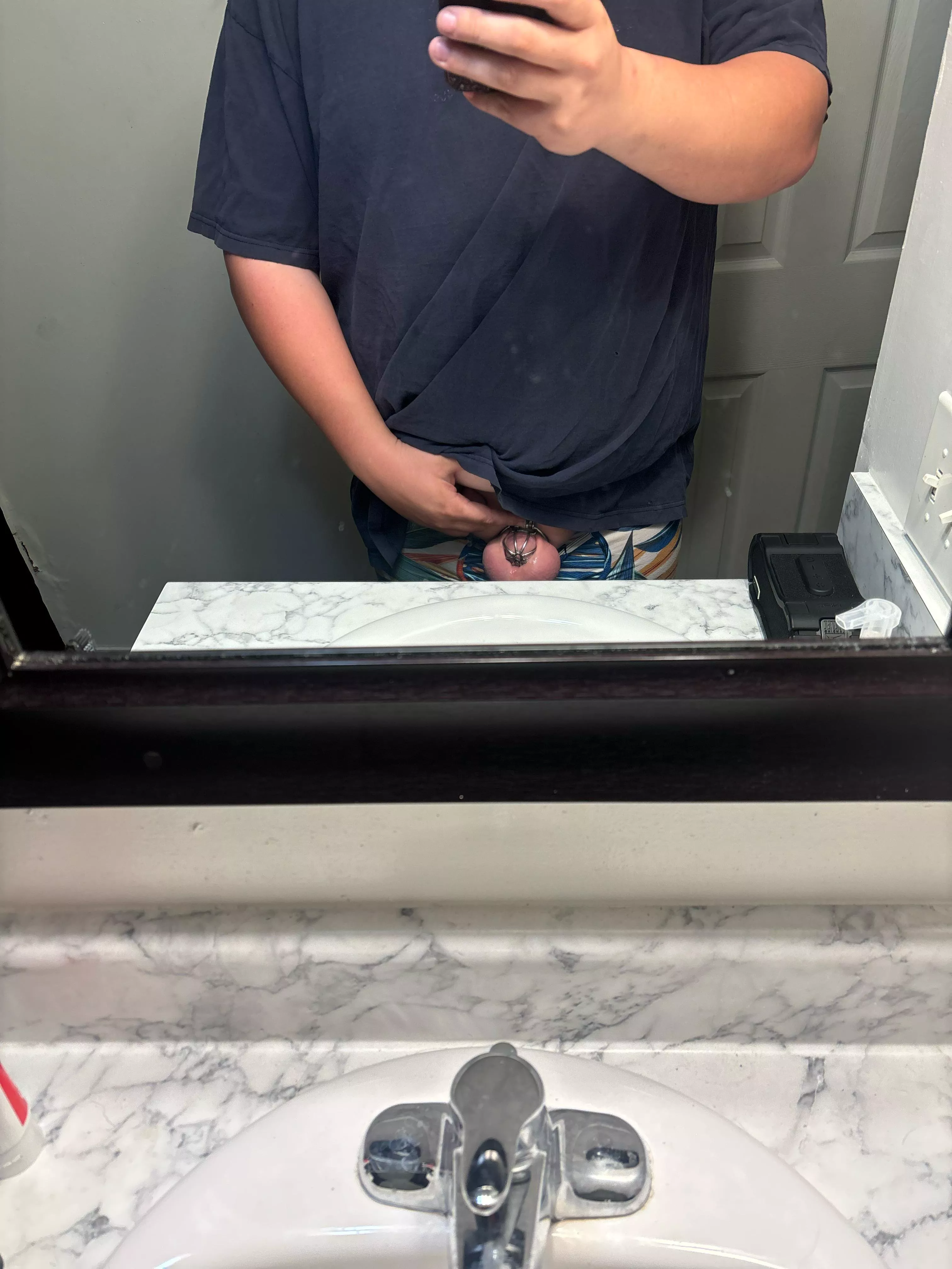 Day 18 of locktober I’m so ready to be released but I’m not allowed  posted by WaffleRick