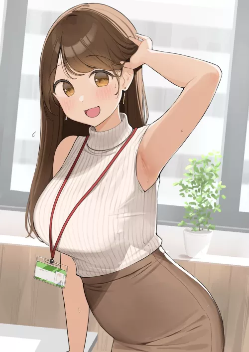 Flustered Office Lady [Original] by A_MASSIVE_PERVERT