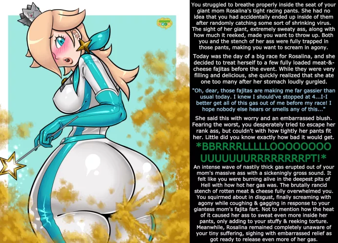 Giantess Mom Rosalina's Pre-Race Gas Attack [Fart] [Giantess] [Smelly Ass] by [deleted]